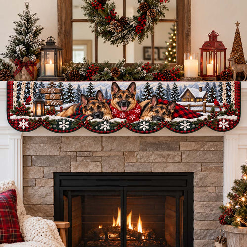 Shepherd Cabin Refuge Quilted Mantel Scarf SN0HH0538