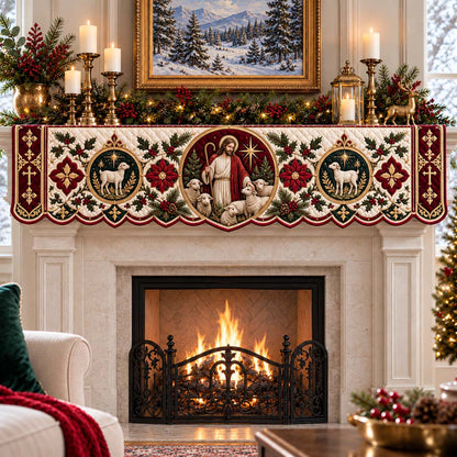 Shepherd Care Quilted Mantel Scarf SN0HH0924