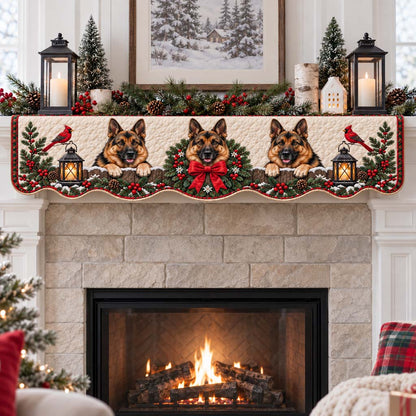 Shepherd Lantern Vigil Quilted Mantel Scarf SN0HH0539