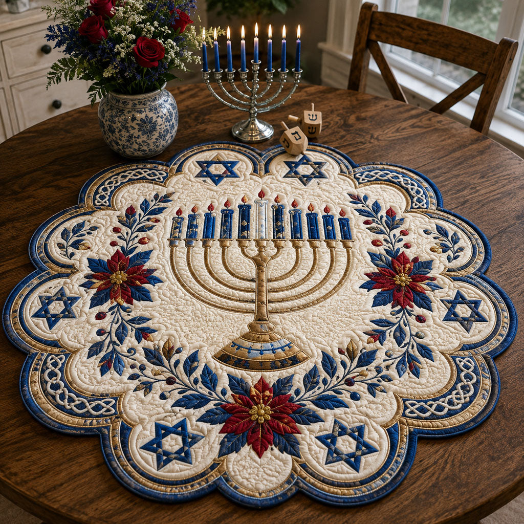 Shining Tradition Custom Shape Quilted Table Topper SN0PT795