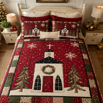 Silent Night Promise 3-Piece Quilted Bedding Set SN0PT424