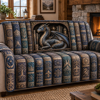 Silverwing Dragon Quilted Sofa Cover SN0TV842
