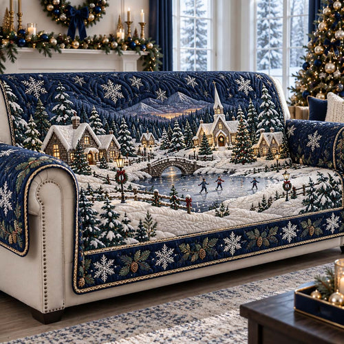 Skater Village Quilted Sofa Cover SN0HH0483