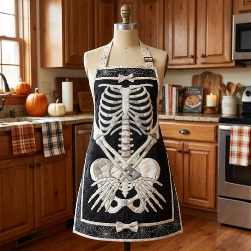 Skeleton Bouquet Quilted Apron SN0PT234
