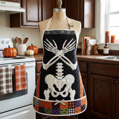 Skeleton Harvest Quilted Apron SN0PT235