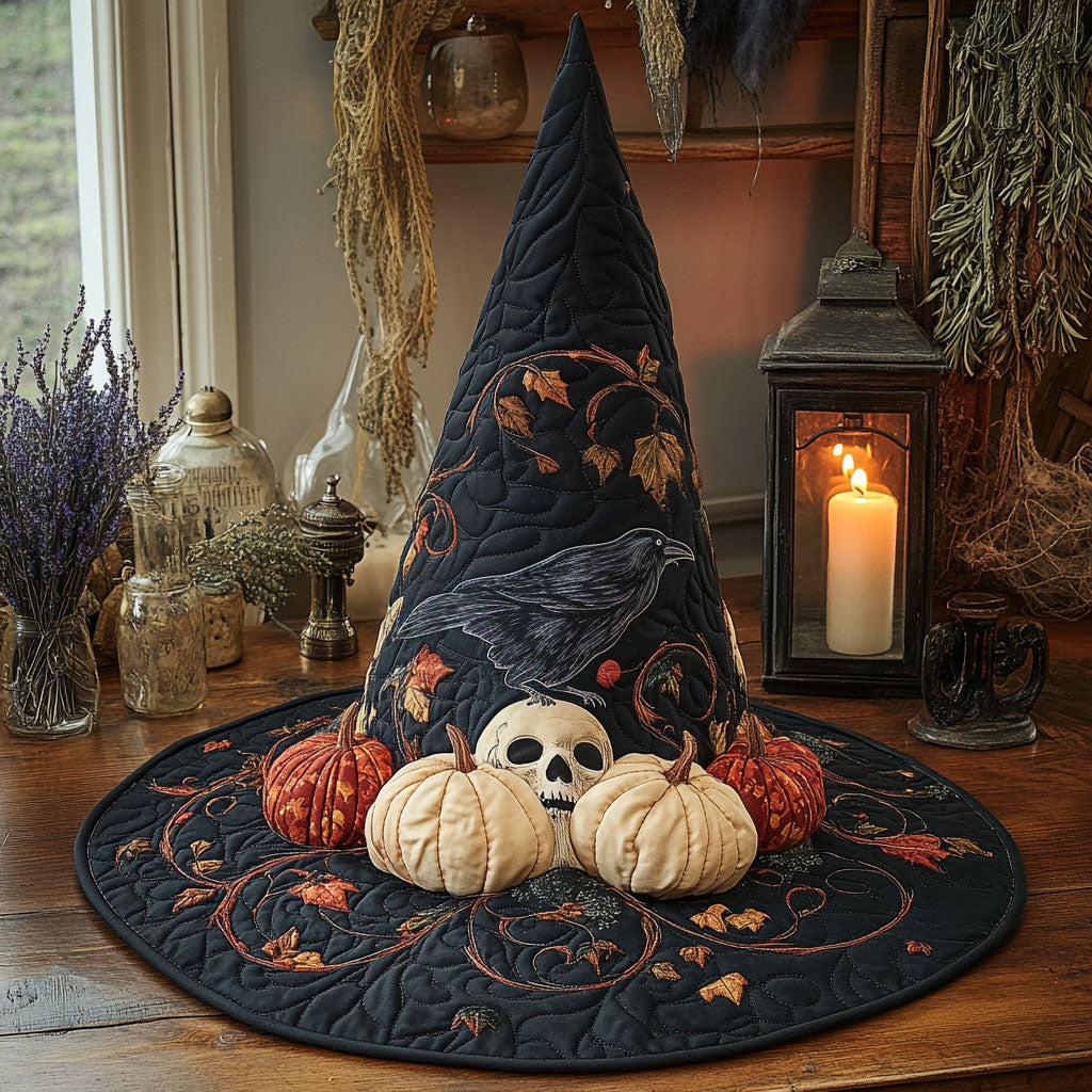 Skull Of Shadows Quilted Witch Hat SN0PT574