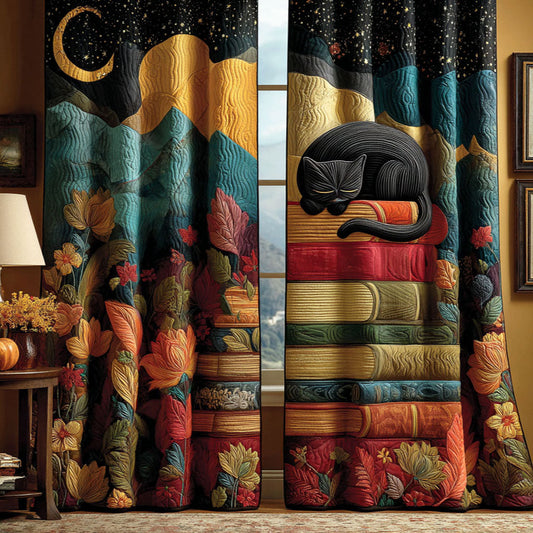 Sleepy Reader Quilted Curtains NCU0ND56