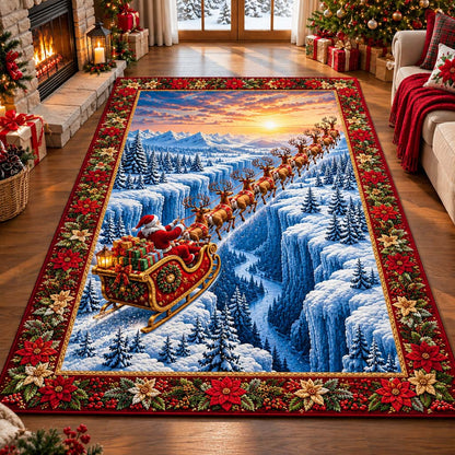Sleigh Canyon Santa Area Rug SN0HH1057