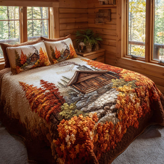 Smoking Chimney 3-Piece Quilted Bedding Set NCU0LV131