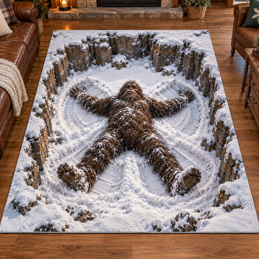 Snow Angel Bigfoot Area Rug SN0TV612