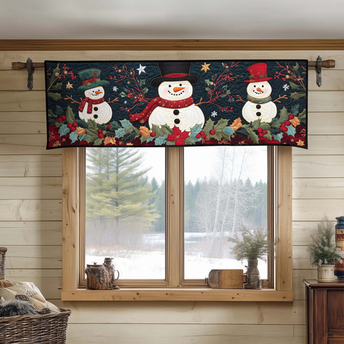 Snowman Glow Quilted Valance NCU0DDK1093