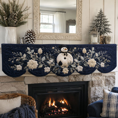 Snowman Holiday Cheer Quilted Mantle Scarf SN0PT662