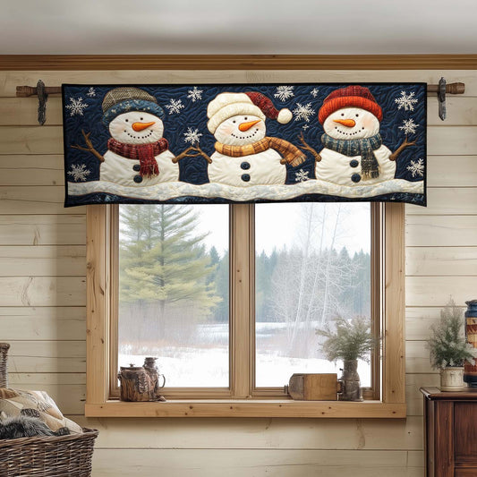 Snowman Joy Quilted Valance NCU0DDK1092