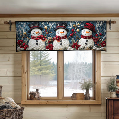 Snowman Magic Quilted Valance NCU0DDK1094