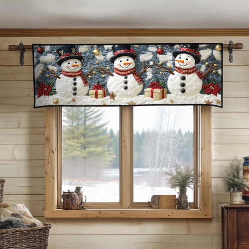 Snowman Spirit Quilted Valance NCU0DDK1095