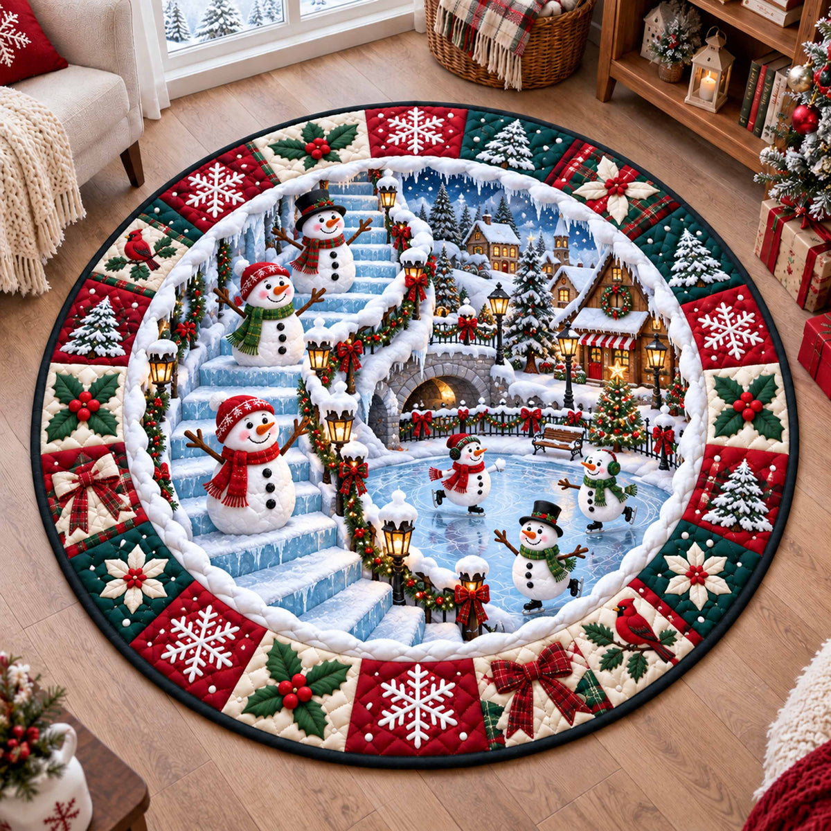 Magic Steps Quilted Round Mat NCU0SN009