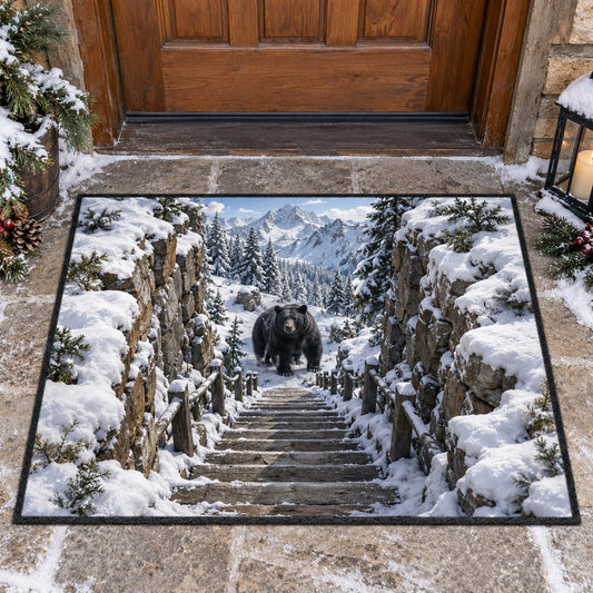Snowy Bear Trail Doormat SN0TV632