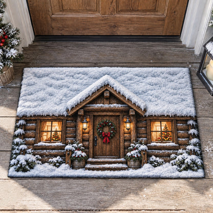 Snowy Cabin Doormat SN0TV665
