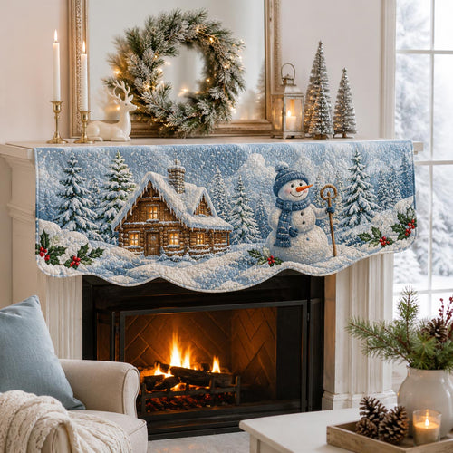 Snowy Cabin Mantle Scarf SN0DV294
