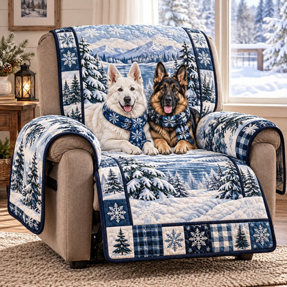 Snowy Lake Shepherds Quilted Sofa Cover SN0PT1471