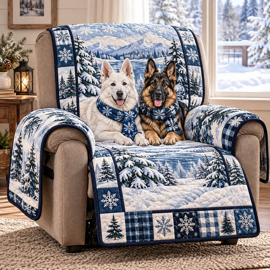 Snowy Lake Shepherds Quilted Sofa Cover SN0PT1471