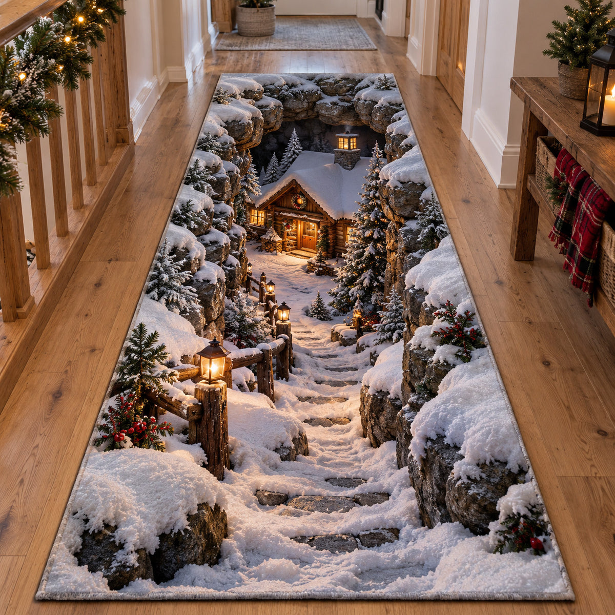 Snowy Village Path Runner Carpet SN0TV526