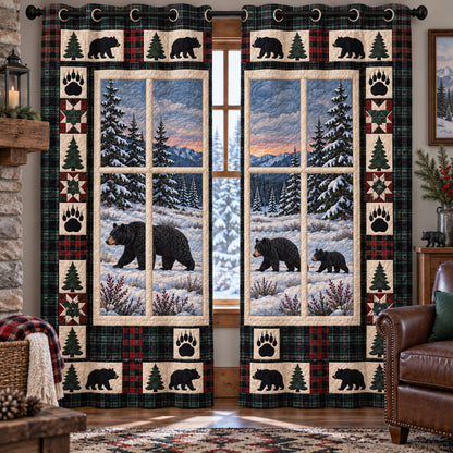 Snowy Wilderness Quilted Curtains SN0TV731