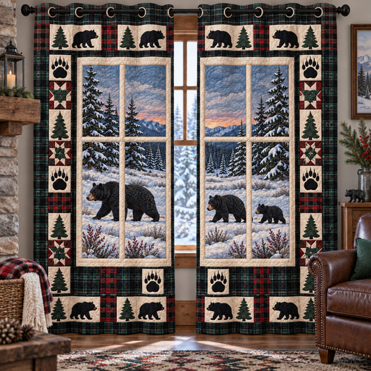 Snowy Wilderness Quilted Curtains SN0TV731