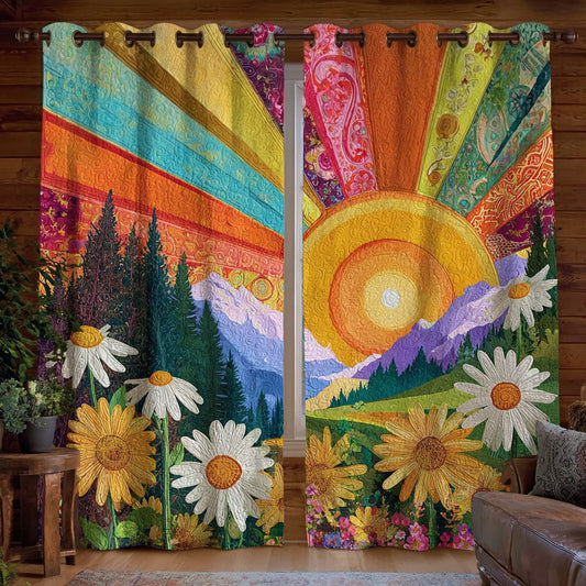 Soft Hillside Radiance Quilted Curtains NCU0TP0117