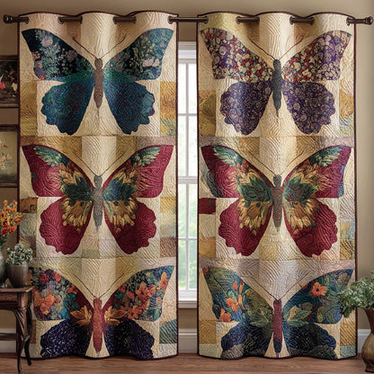 Soft Wing Patch Quilted Curtains NCU0DH779