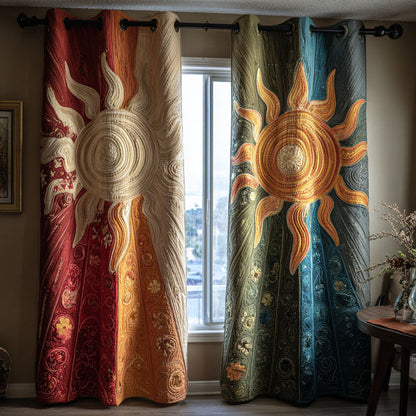 Solar Harmony Quilted Curtains NCU0KD029