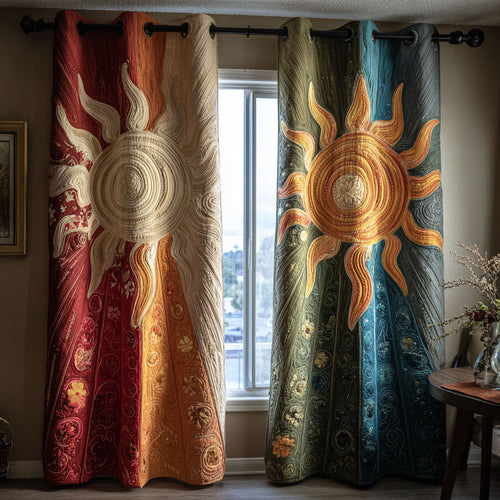 Solar Harmony Quilted Curtains NCU0KD029