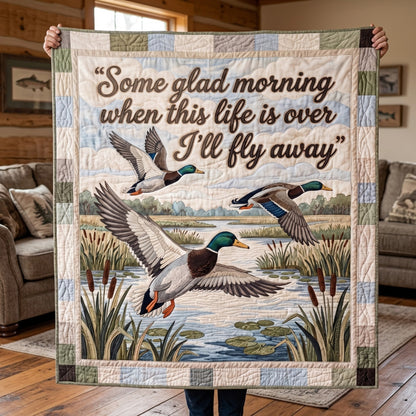 Some Glad Morning - Wings Of Promise Quilted Blanket SN0PT051