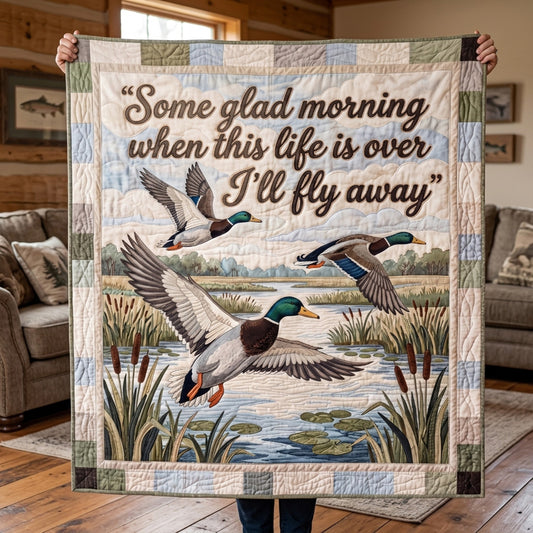 Some Glad Morning - Wings Of Promise Quilted Blanket SN0PT051