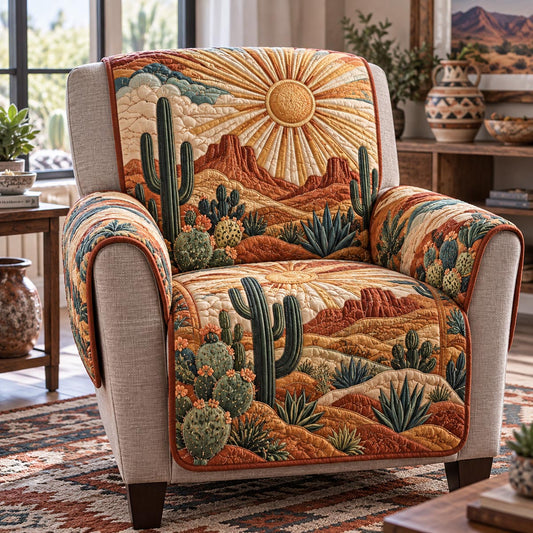 Sonoran Cactus Garden Quilted Sofa Cover SN0DV1027