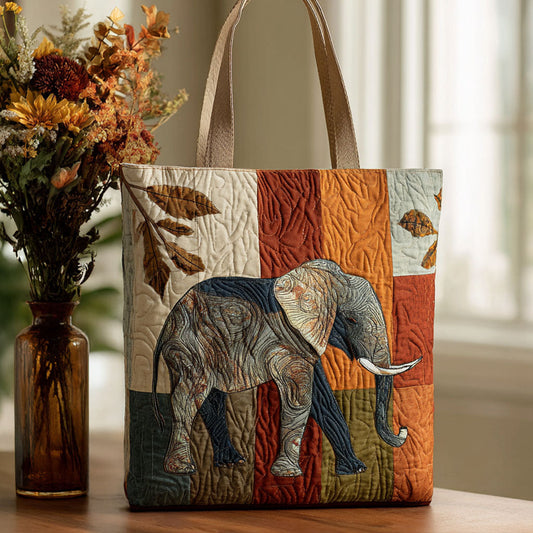 Soul Elephant Quilted Tote Bag NCU0PT8914