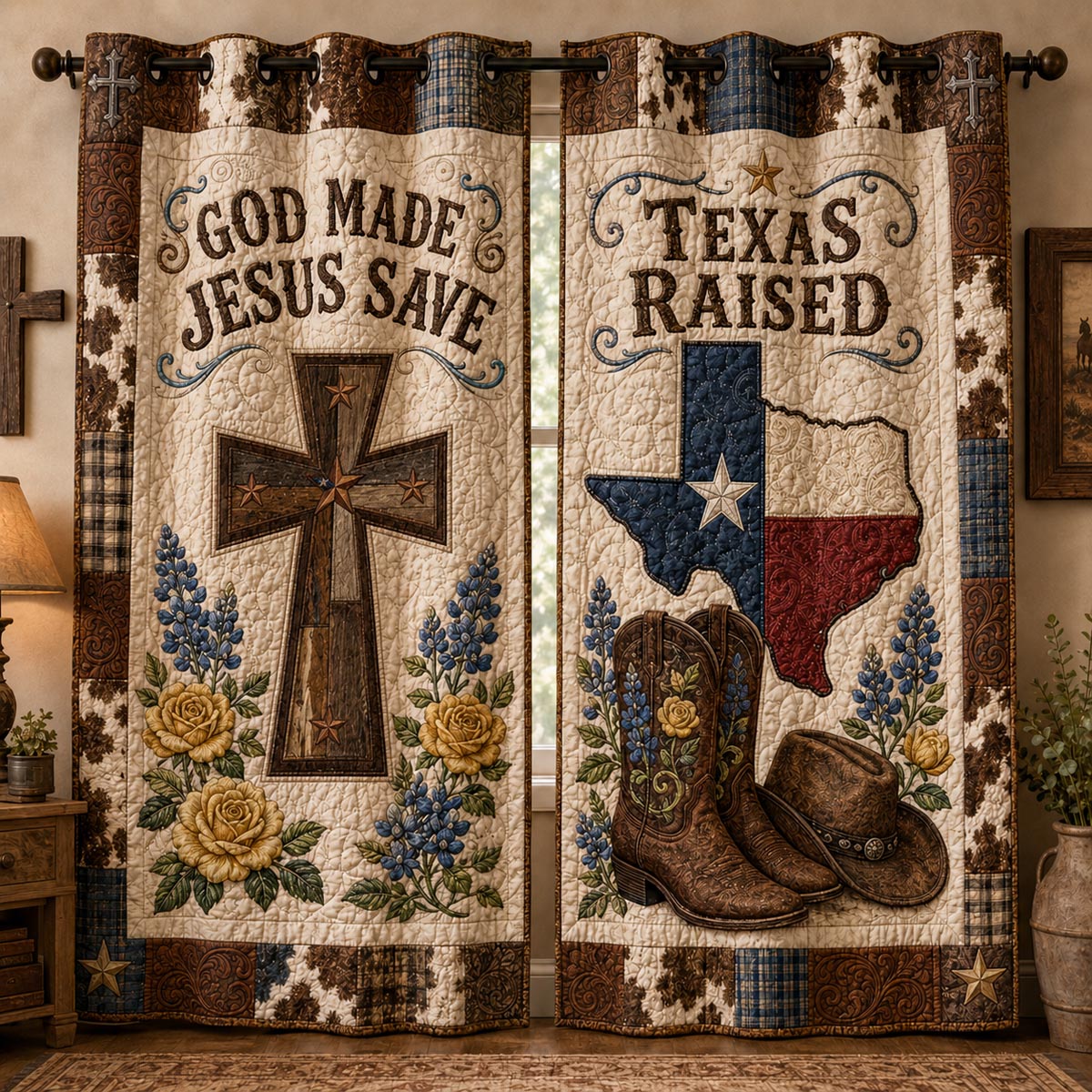 Southern Grace Quilted Curtains SN0DV077