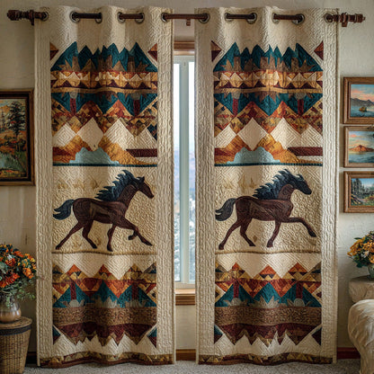 Southwest Pattern Run Quilted Curtains NCU0DH833