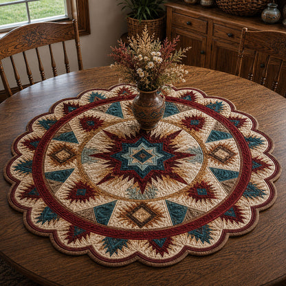 Southwestern Soul Custom Shape Quilted Table Topper SN0PT832