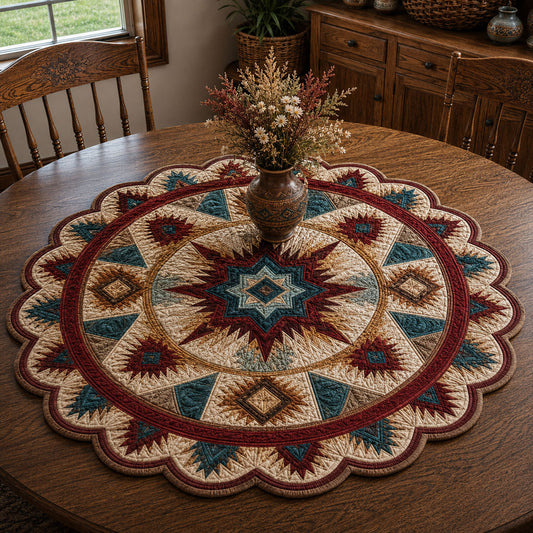 Southwestern Soul Custom Shape Quilted Table Topper SN0PT832