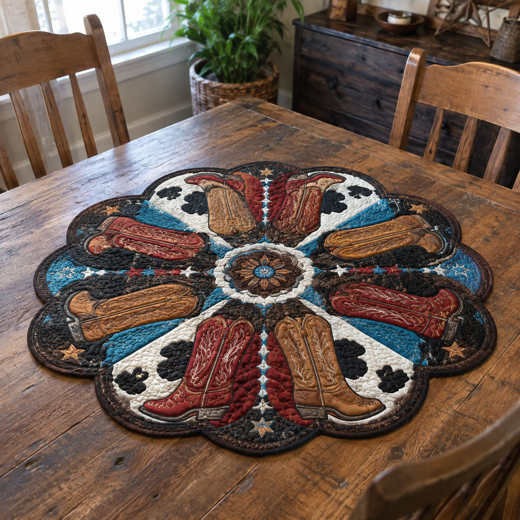 Southwestern Spirit Custom Shape Quilted Table Topper SN0PT860