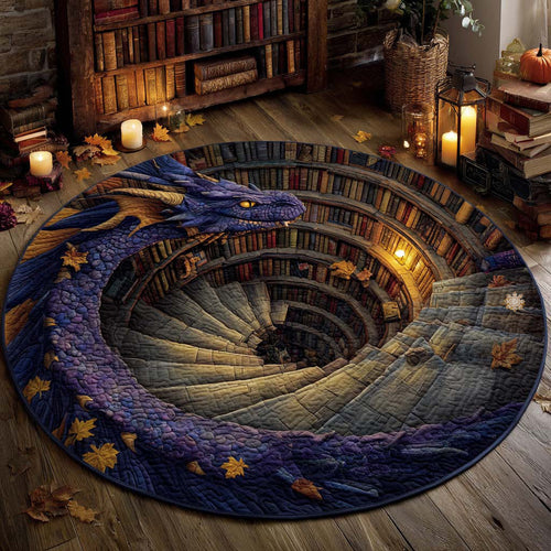 Spiral Watcher Quilted Round Mat NCU0XD1008