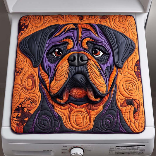 Spooky Bulldog Quilted Washer and Dryer Cover NCU0NXD310
