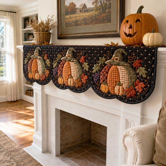 Spooky Charm Quilted Mantle Scarf SN0TD153