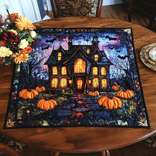 Spooky Manor Quilted Table Topper NCU0NNT1496