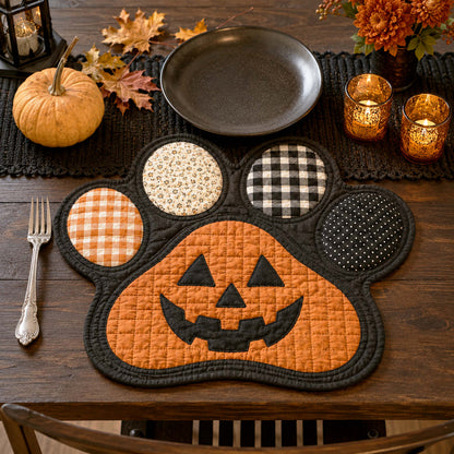 Spooky Paws Custom Shape Quilted Placemat SN0TD056