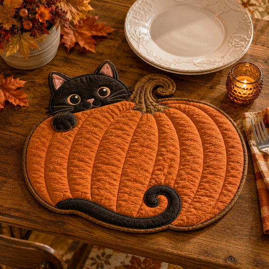 Spooky Pumpkin Custom Shape Quilted Placemat SN0TD045