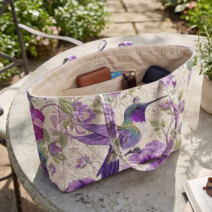 Spring Flight Quilted Classic Tote Bag SN0NT014