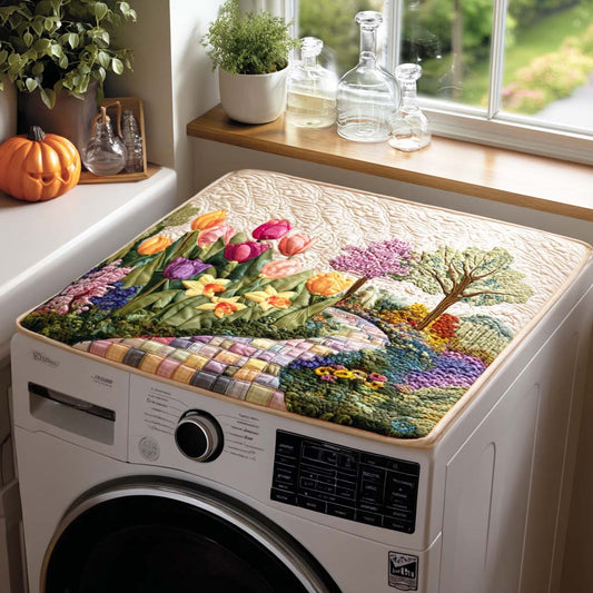 Spring Meadow Quilted Washer and Dryer Cover NCU0NTD092