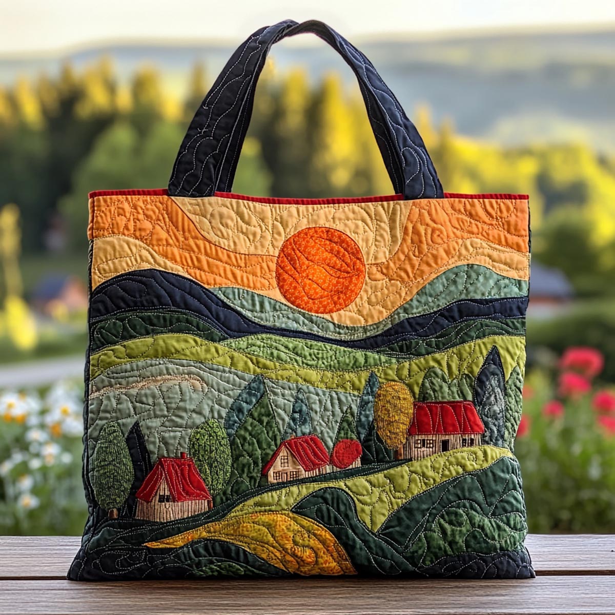 Spring Sky Quilted Tote Bag NCU0DK9873